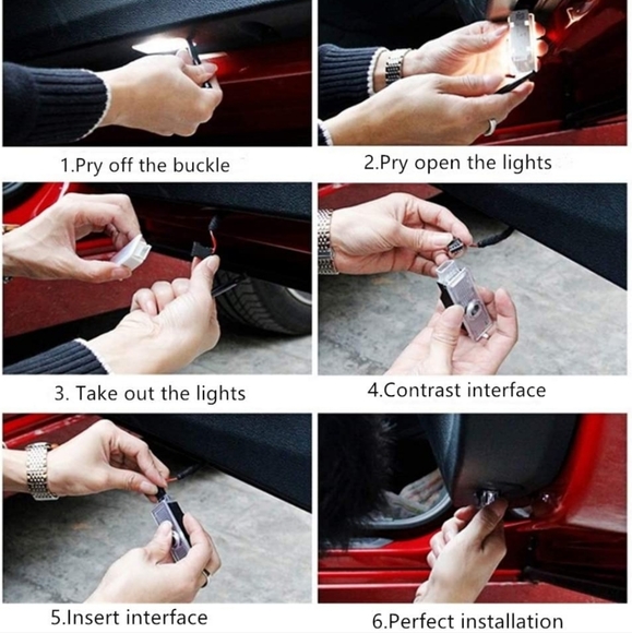 2 Alfa Romeo Car Door Lights Logo Projector Ghost Lights - Picture 5 of 7